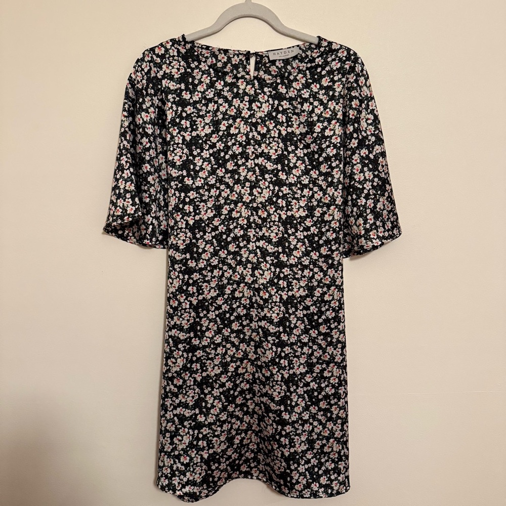 Floral Black Dress